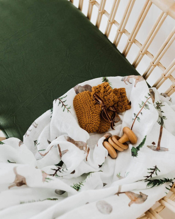 Bassinet Sheet / Change Pad Cover Olive