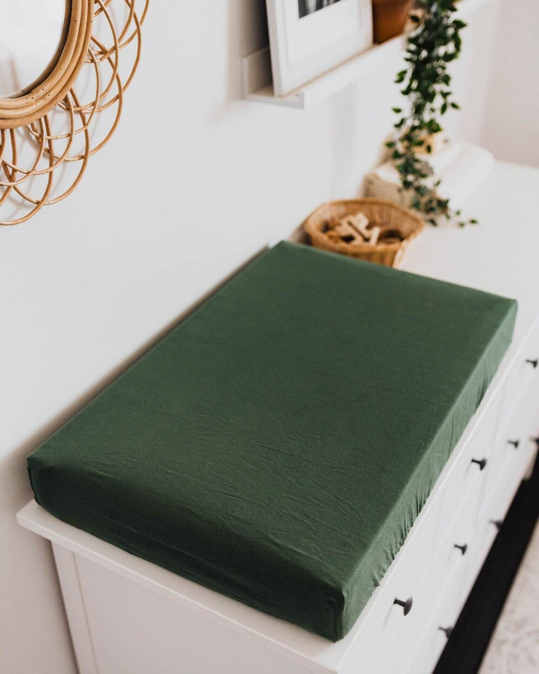 Bassinet Sheet / Change Pad Cover Olive