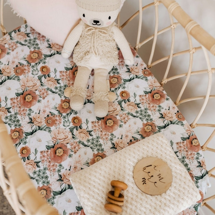 Bassinet Sheet / Change Pad Cover Florence