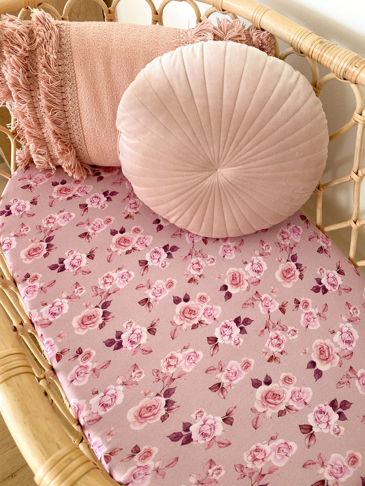 Bassinet Sheet / Change Pad Cover Blossom