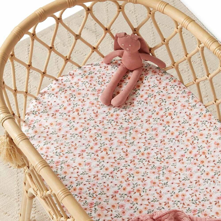 Bassinet Sheet / Change Pad Cover Spring Floral