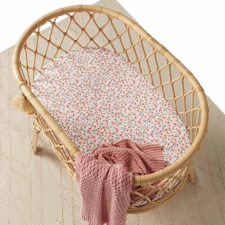 Bassinet Sheet / Change Pad Cover Spring Floral