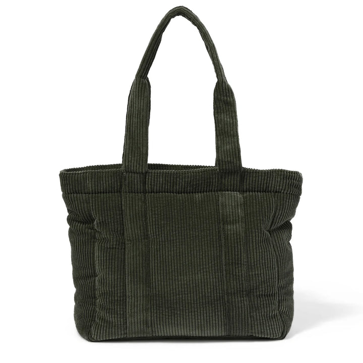 OiOi Everyday Tote - Moss Green Corduroy
