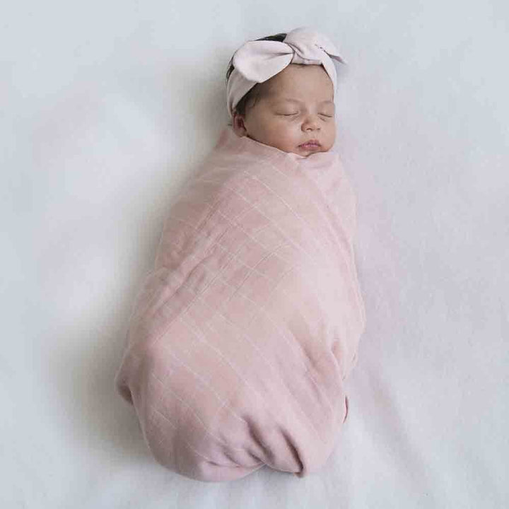 Organic Muslin Wrap Musk Pink