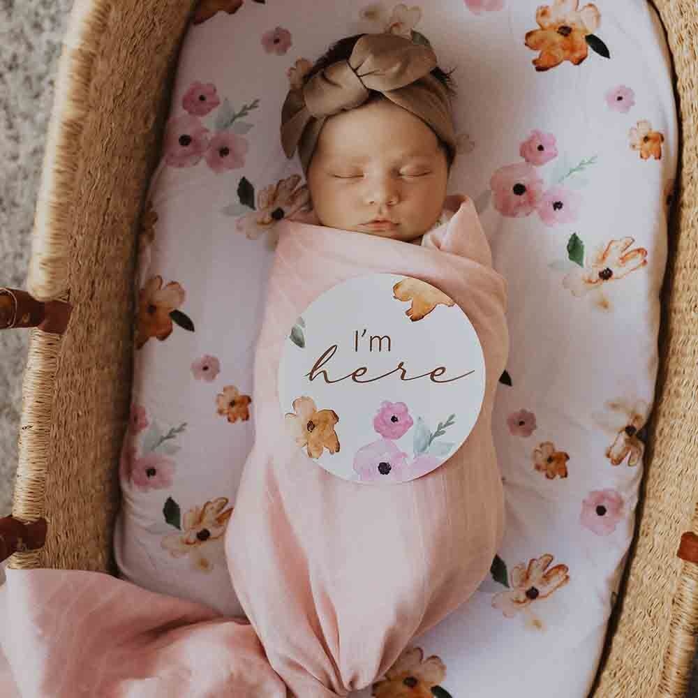 Organic Muslin Wrap Musk Pink