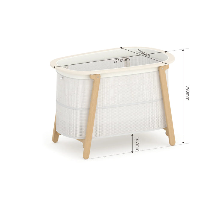 Boori Nest Easy-store Compact Cot (Airflow Mattress included)( B-NTSCCOFMAT/SWBH)