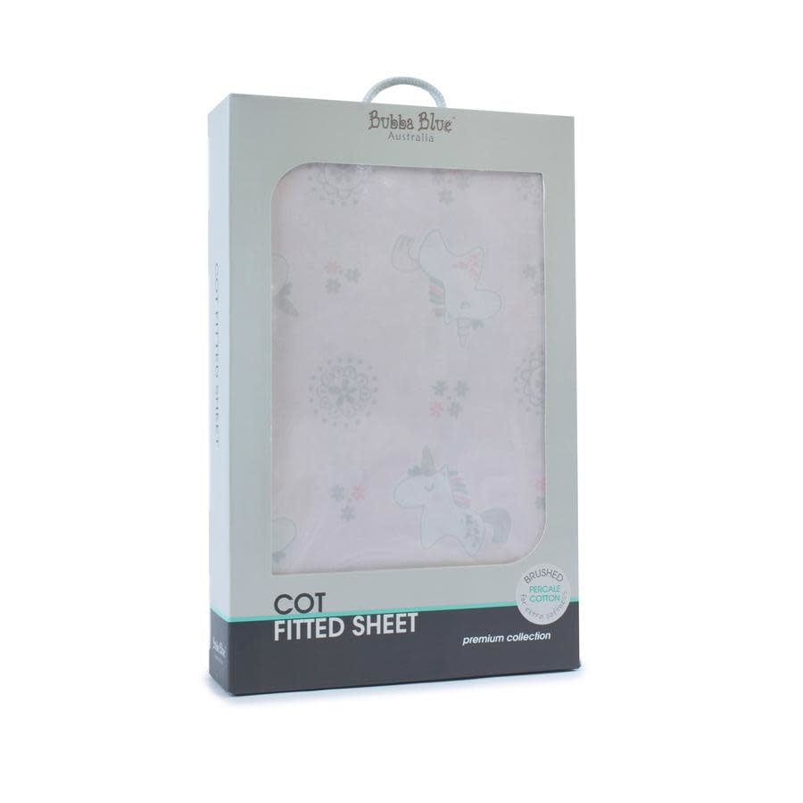 Bubba Blue Unicorn Magic Cot Fitted Sheet
