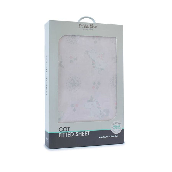 Bubba Blue Unicorn Magic Cot Fitted Sheet
