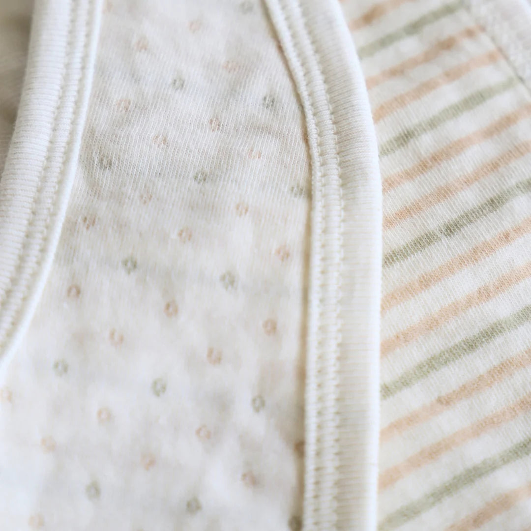 Fibre For Good Organic Cotton Adjustable Baby Bib - Stripes