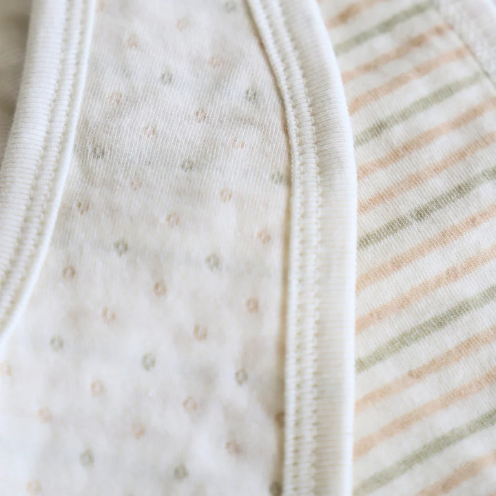 Fibre For Good Organic Cotton Adjustable Baby Bib - Stripes