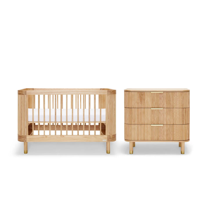 BabyRest Juno Cot & Chest Nursery Package - Ash