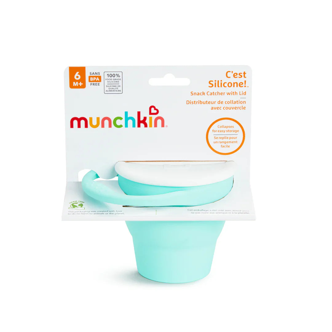 🎁 Munchkin C’est Silicone Snack Catcher w/ Lid (Mint) (100% off)