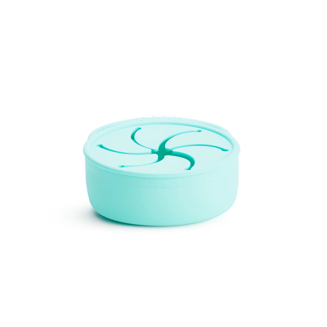 Munchkin C’est Silicone Snack Catcher w/ Lid (Mint)