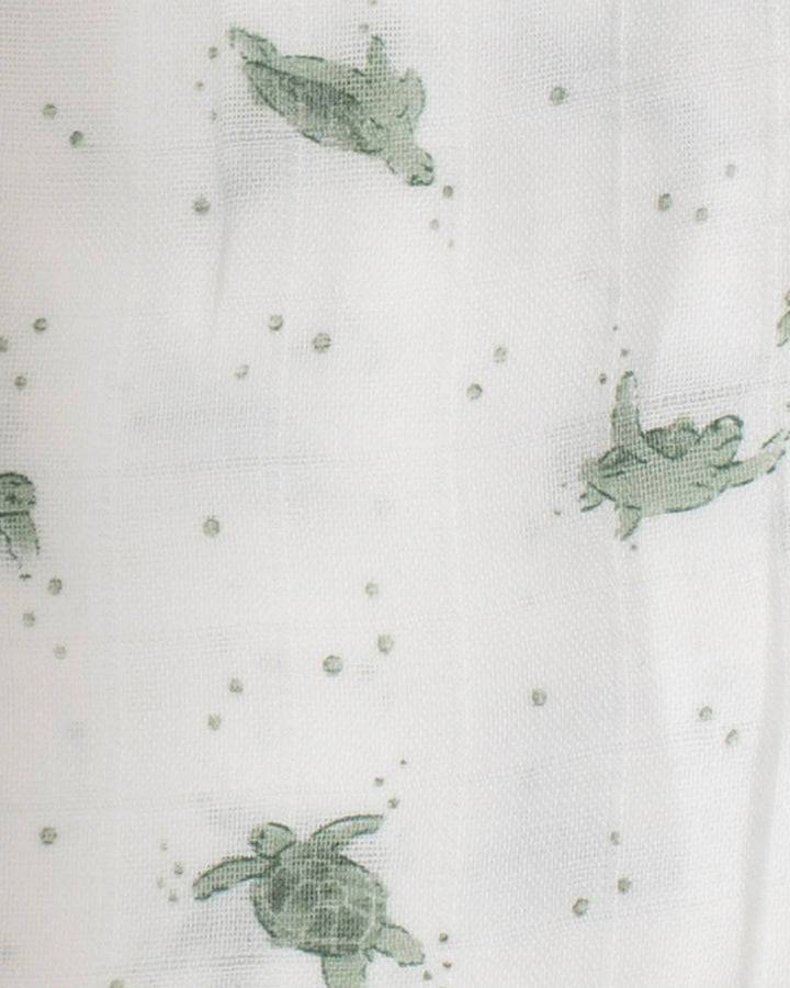 Little Bamboo Muslin Washers 6Pk - Turtle Bay