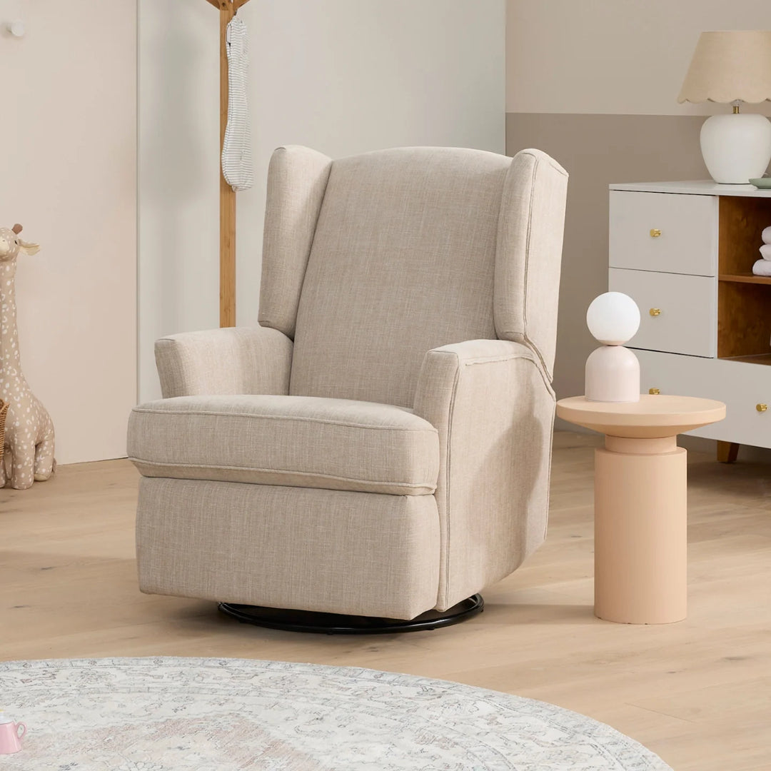 Il Tutto Chelsea Electric Recliner Glider Chair with USB Latté