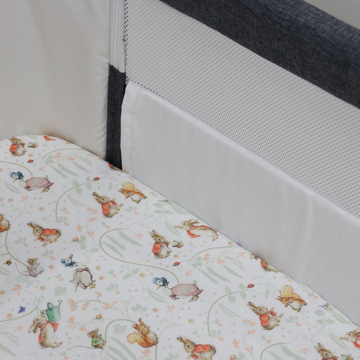 Bubba Blue Flopsy Mopsy & Cottontail Co Sleeper/Bedside Sleeper Fitted Sheet