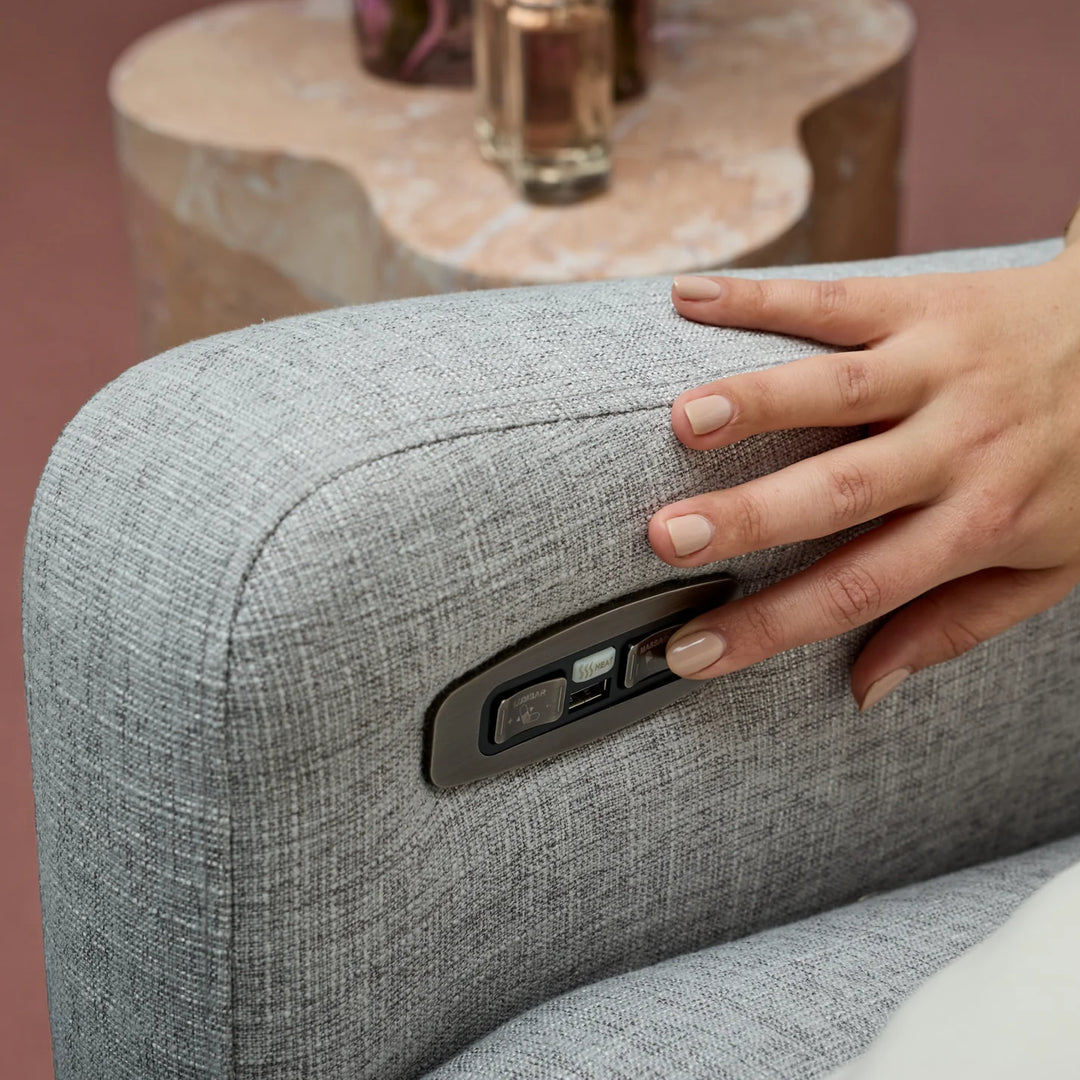 Il Tutto Henry Plus Massage & Heat Nursing Chair in Pure Grey