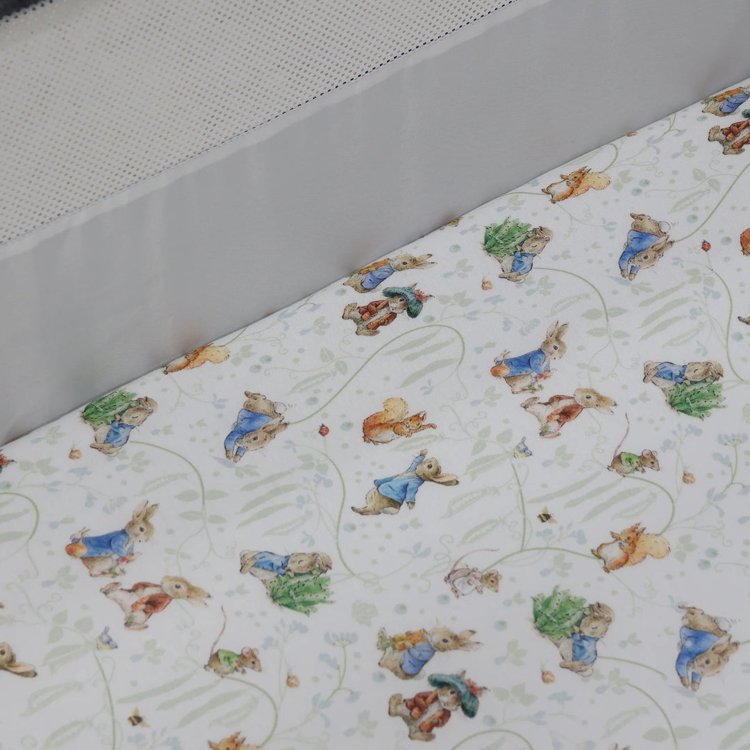 Bubba Blue Peter Rabbit & Benjamin Bunny Co Sleeper/Bedside Sleeper Fitted Sheet