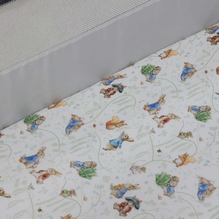 Bubba Blue Peter Rabbit & Benjamin Bunny Co Sleeper/Bedside Sleeper Fitted Sheet