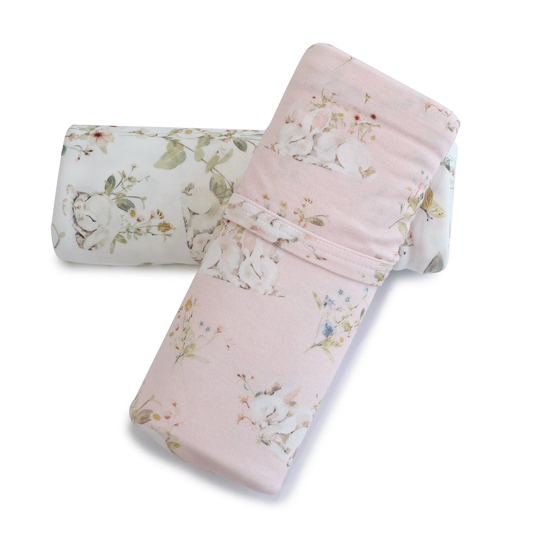 Bubba Blue Sleeping Bunny 2pk Jersey Wraps