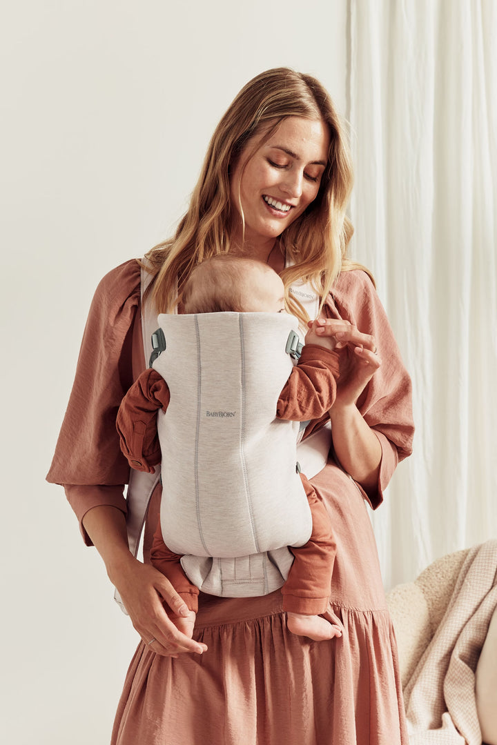 BabyBjorn Baby Carrier Mini - 3D Jersey, Light beige