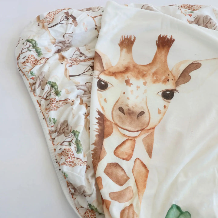 Bubba Blue Adventure Bamboo 2pk Jersey Co Sleeper/Bedside Sleeper Fitted Sheets