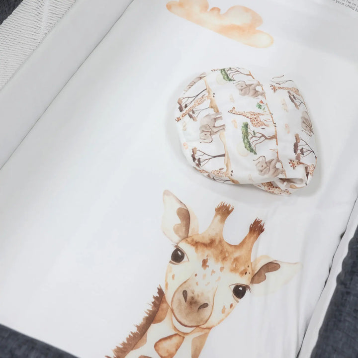 Bubba Blue Adventure Bamboo 2pk Jersey Co Sleeper/Bedside Sleeper Fitted Sheets