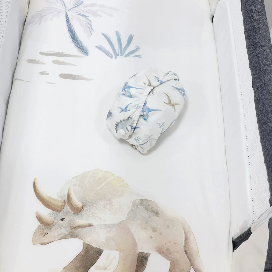 Bubba Blue Jurassic Bamboo 2pk Jersey Co Sleeper/Bedside Sleeper Fitted Sheets