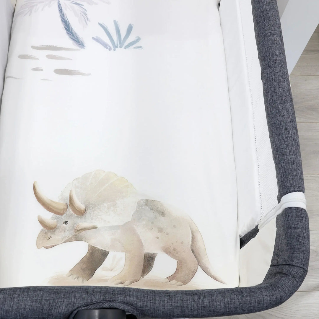 Bubba Blue Jurassic Bamboo 2pk Jersey Co Sleeper/Bedside Sleeper Fitted Sheets