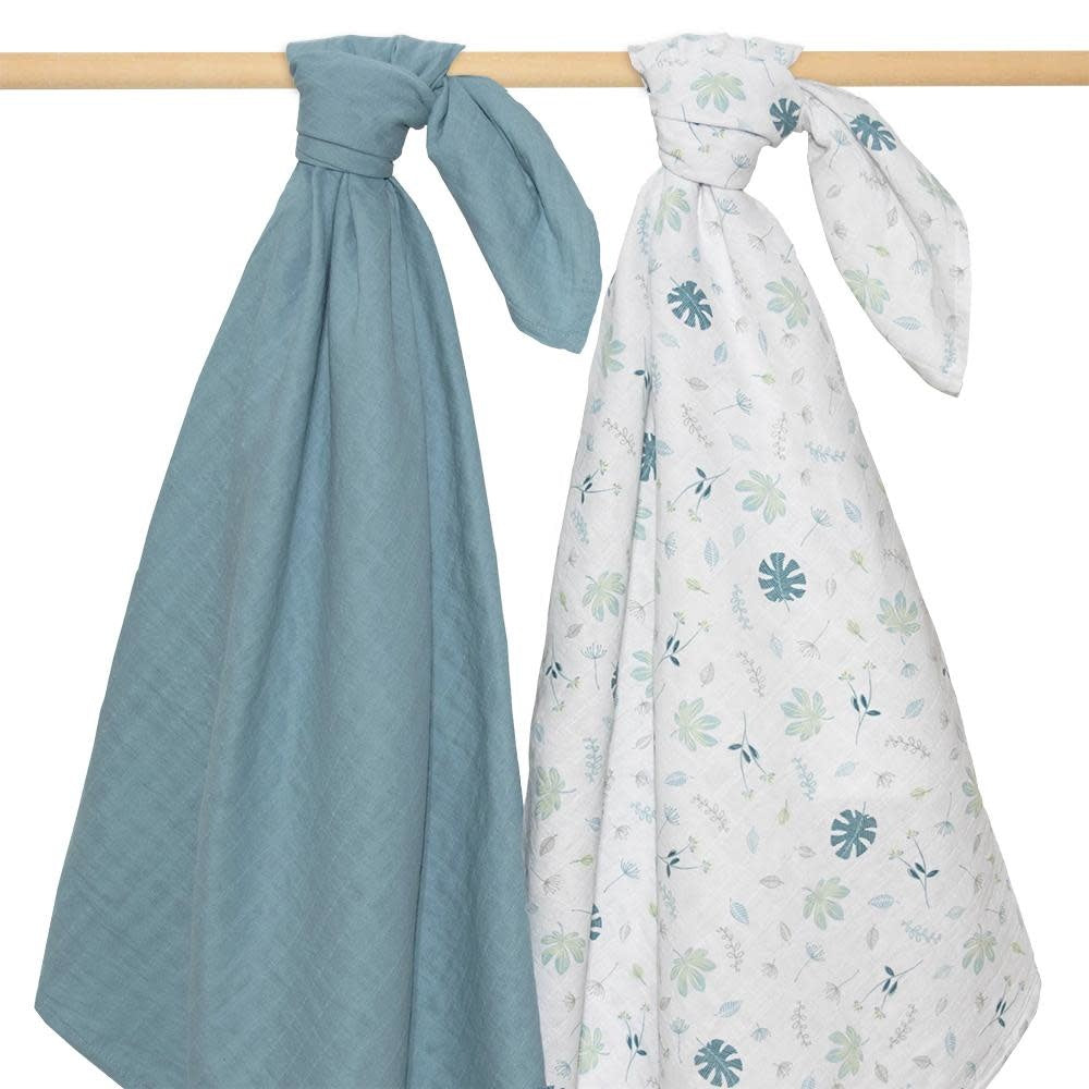 ORGANIC MUSLIN 2-PACK SWADDLE WRAPS