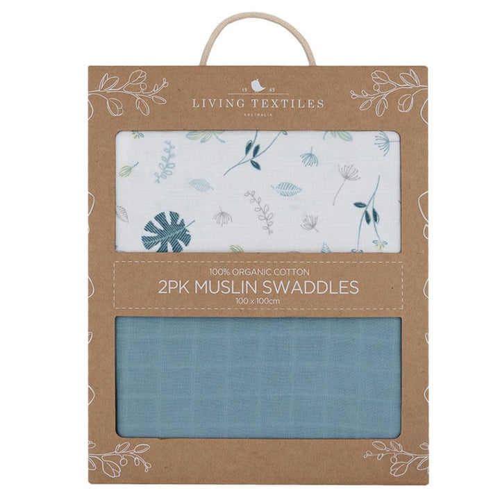 ORGANIC MUSLIN 2-PACK SWADDLE WRAPS