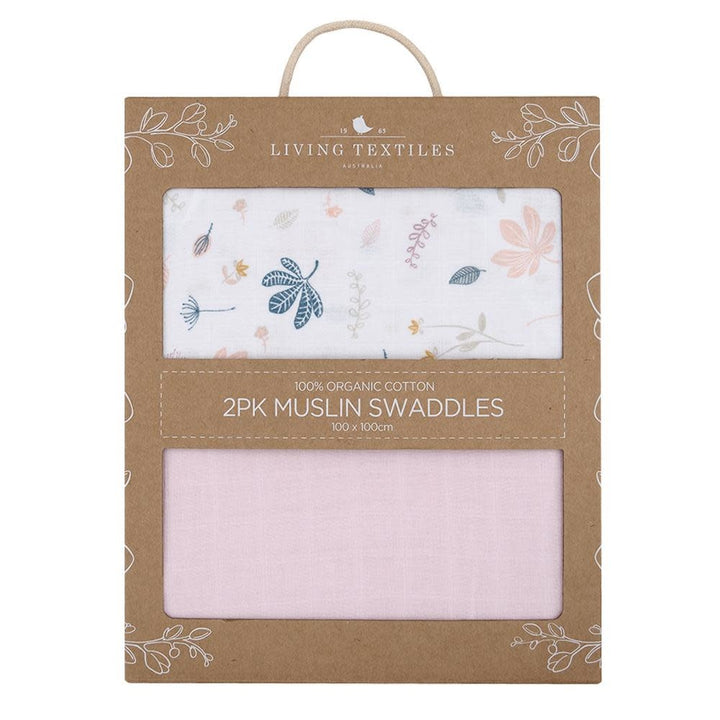 ORGANIC MUSLIN 2-PACK SWADDLE WRAPS