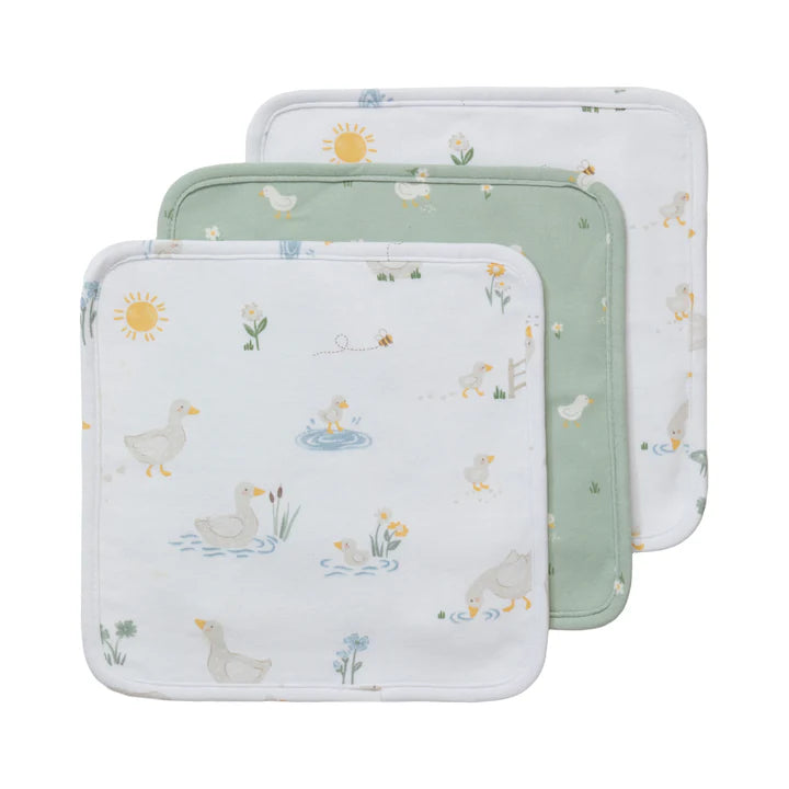 Living Textiles 3 Pack Wash cloths - Goosey Goosey