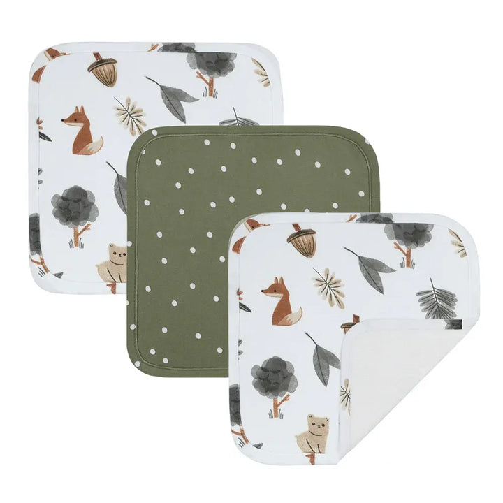 Living Textiles 3pk Washcloths - Forest Retreat