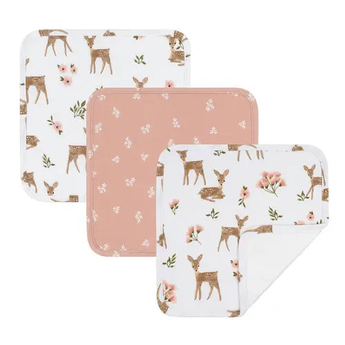Living Textiles 3pk Wash Cloths - Sophia's Garden