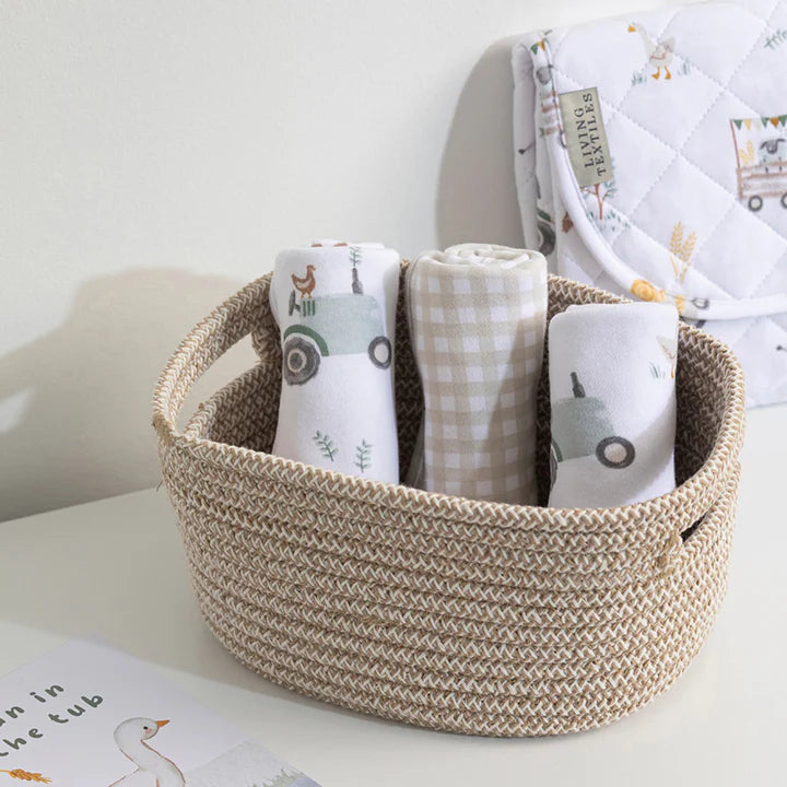 Living Textiles 3pc Nursery Storage Set- Natural