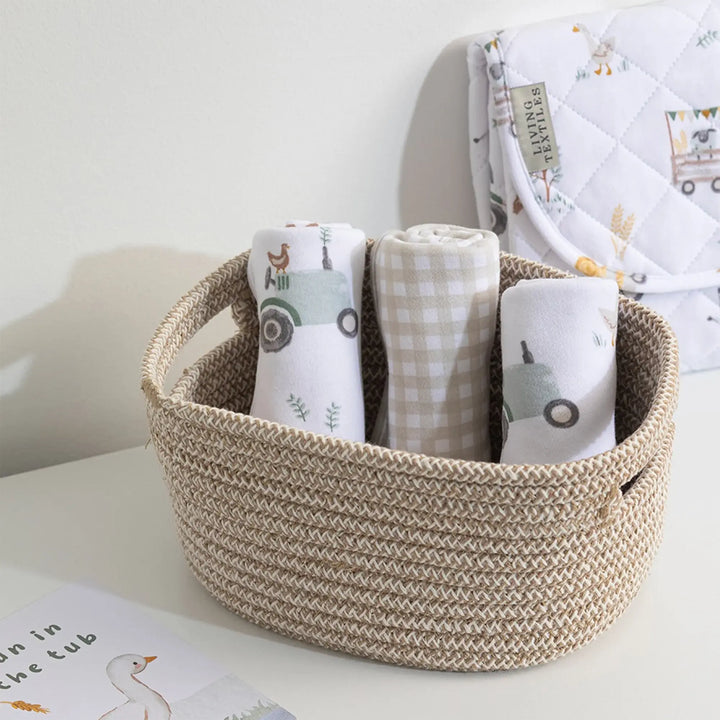 Living Textiles 3 Pack Wash cloths - Tractor Ride
