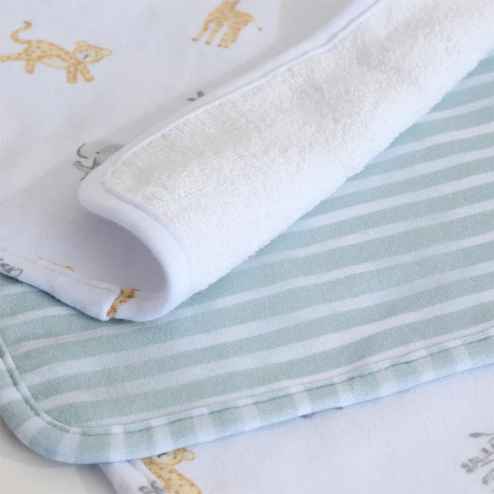Living Textiles 3 Pack Organic Wash Cloths - Roam & Roar