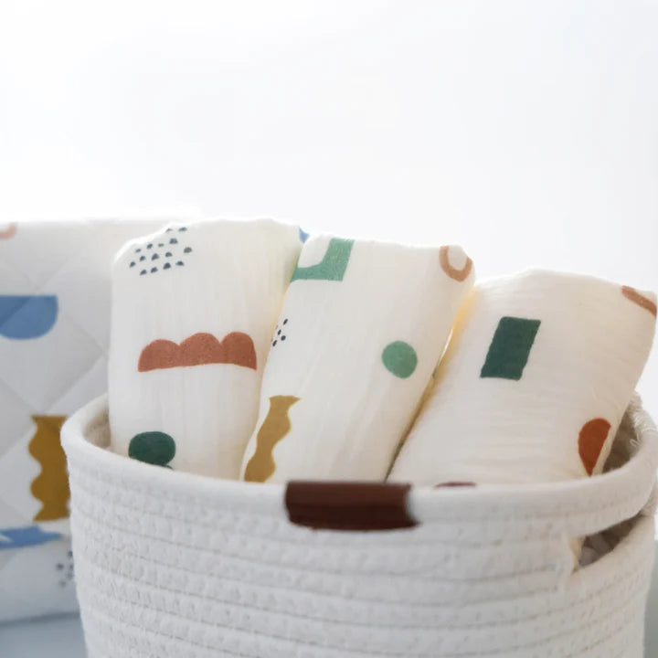 Living Textiles 3 Pack Wash Cloths - Geo Mod