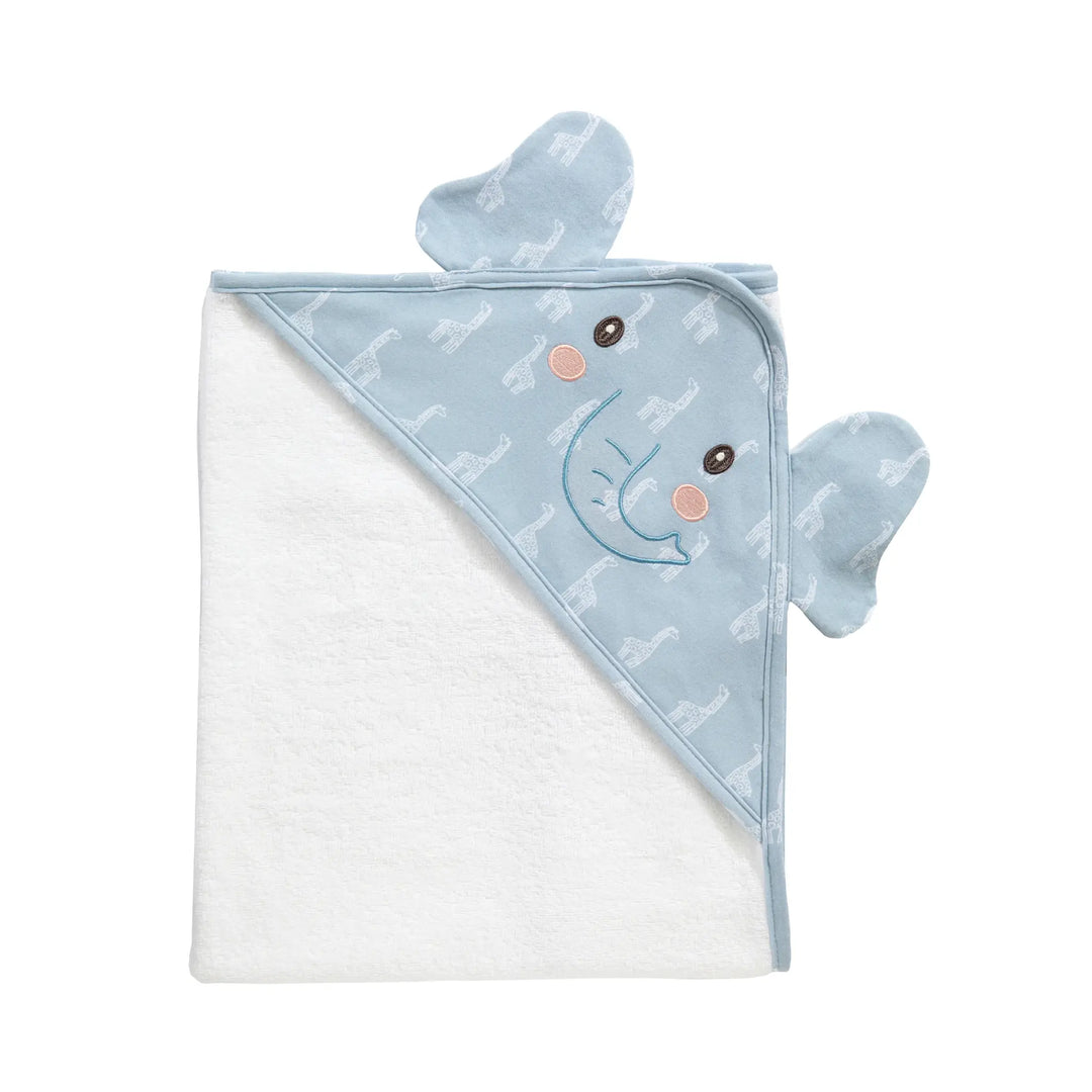 Living Textiles  Hooded Towel- Elephant Wild Safari