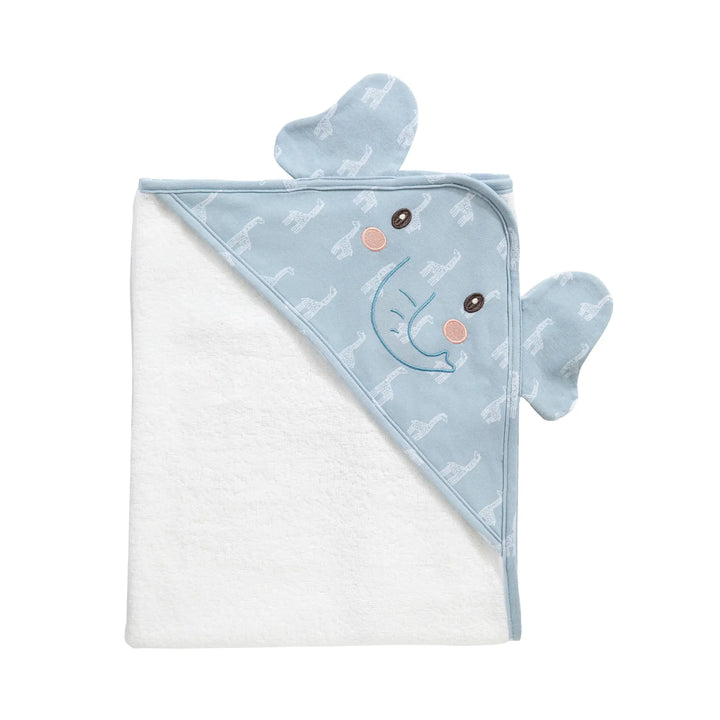 Living Textiles  Hooded Towel- Elephant Wild Safari