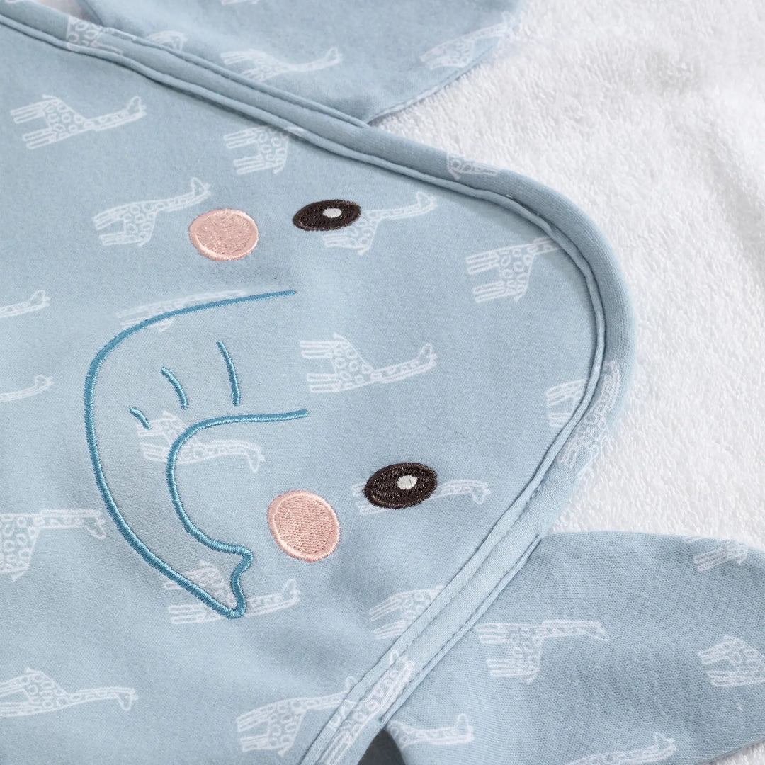 Living Textiles  Hooded Towel- Elephant Wild Safari