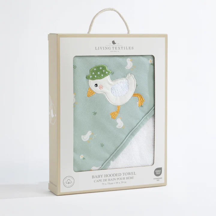 Living Textiles Hooded Towel - Goosey Goosey