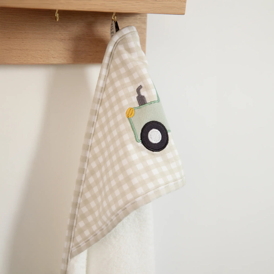 Living Textiles Hooded Towel - Tractor Ride