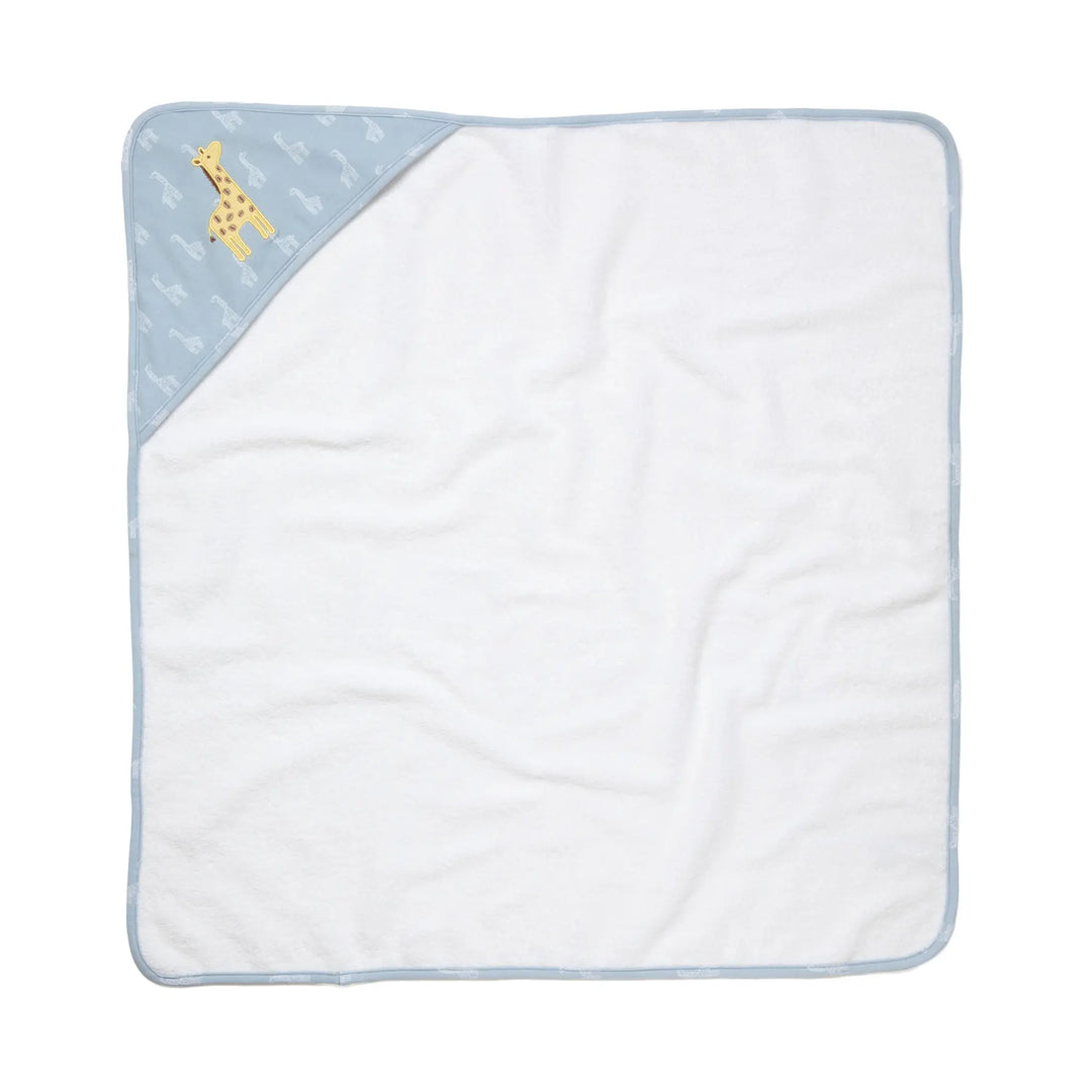 Living Textiles Hooded Towel- Giraffe Applique Wild Safari