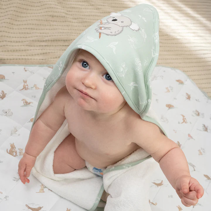 Living Textiles Organic Hooded Towel - Australiana
