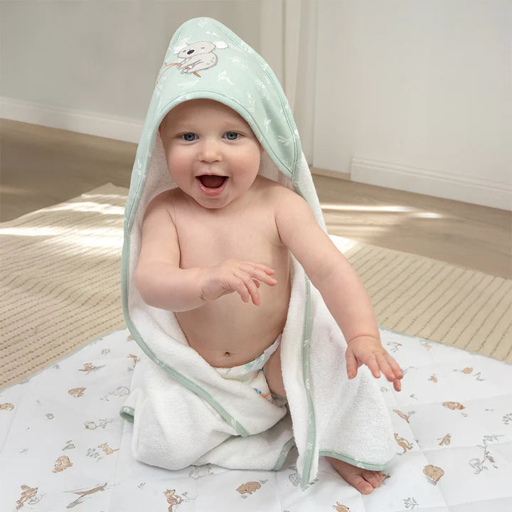Living Textiles Organic Hooded Towel - Australiana
