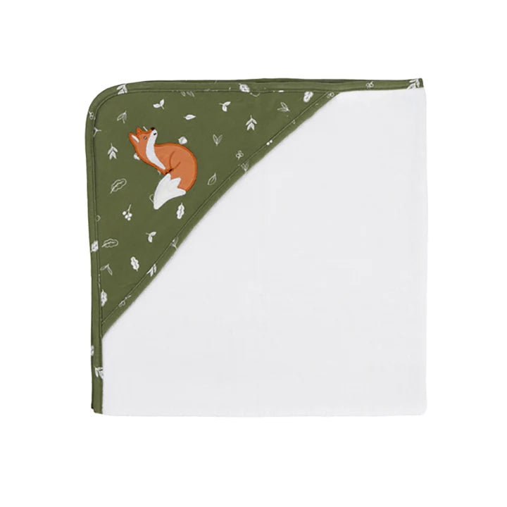 Living Textiles Organic Hooded Towel - Fox & Friends