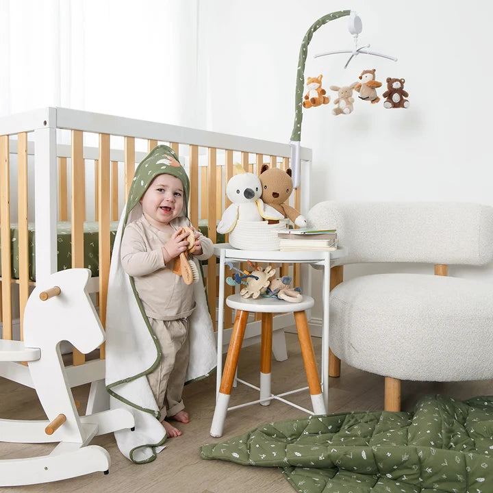 Living Textiles Organic Hooded Towel - Fox & Friends