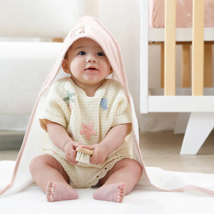 Living Textiles Organic Hooded Towel - Fawn Fables